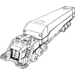 Dibujo para colorear: Semi-trailer (Transporte) #146722 - Dibujos para colorear