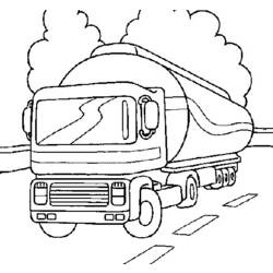 Dibujo para colorear: Semi-trailer (Transporte) #146808 - Dibujos para colorear