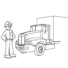 Dibujo para colorear: Semirremolque (Transporte) #146719 - Dibujos para Colorear e Imprimir Gratis