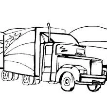 Dibujo para colorear: Semirremolque (Transporte) #146720 - Dibujos para Colorear e Imprimir Gratis