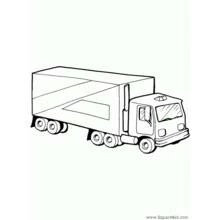 Dibujo para colorear: Semirremolque (Transporte) #146721 - Dibujos para Colorear e Imprimir Gratis