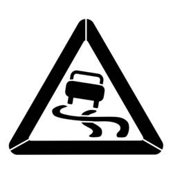 Dibujo para colorear: Señal de Tráfico (Transporte) #119164 - Dibujos para Colorear e Imprimir Gratis