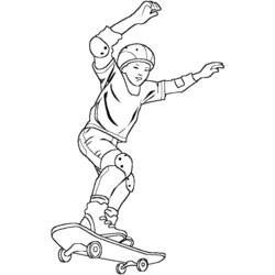 Dibujo para colorear: Skateboard (Transporte) #139296 - Dibujos para colorear