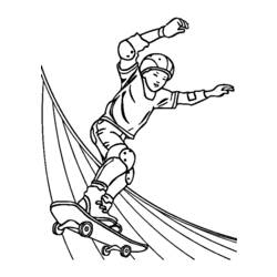 Dibujo para colorear: Skateboard (Transporte) #139314 - Dibujos para colorear