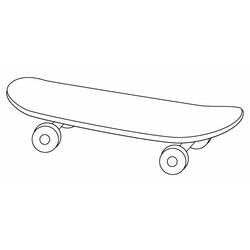 Dibujo para colorear: Skateboard (Transporte) #139315 - Dibujos para colorear