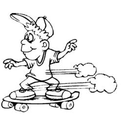 Dibujo para colorear: Skateboard (Transporte) #139317 - Dibujos para Colorear e Imprimir Gratis