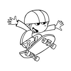 Dibujo para colorear: Skateboard (Transporte) #139356 - Dibujos para colorear
