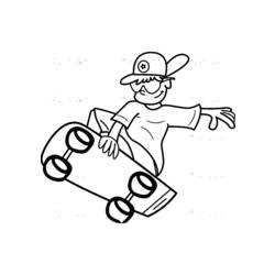 Dibujo para colorear: Skateboard (Transporte) #139366 - Dibujos para colorear