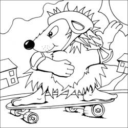 Dibujo para colorear: Skateboard (Transporte) #139372 - Dibujos para Colorear e Imprimir Gratis