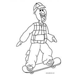 Dibujo para colorear: Skateboard (Transporte) #139381 - Dibujos para Colorear e Imprimir Gratis