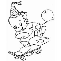 Dibujo para colorear: Skateboard (Transporte) #139396 - Dibujos para Colorear e Imprimir Gratis