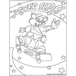 Dibujo para colorear: Skateboard (Transporte) #139401 - Dibujos para Colorear e Imprimir Gratis