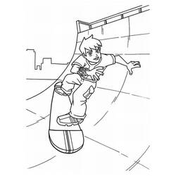 Dibujo para colorear: Skateboard (Transporte) #139447 - Dibujos para colorear