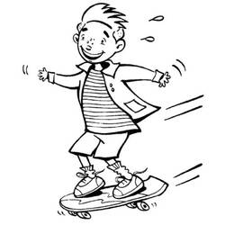 Dibujo para colorear: Skateboard (Transporte) #139452 - Dibujos para Colorear e Imprimir Gratis