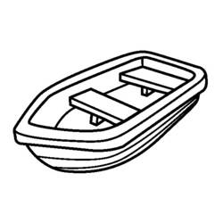 Dibujo para colorear: Small boat / Canoe (Transporte) #142239 - Dibujos para colorear
