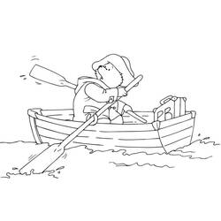 Dibujo para colorear: Small boat / Canoe (Transporte) #142319 - Dibujos para colorear