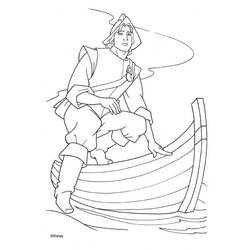 Dibujo para colorear: Small boat / Canoe (Transporte) #142331 - Dibujos para colorear