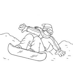 Dibujo para colorear: Snowboard (Transporte) #143800 - Dibujos para colorear