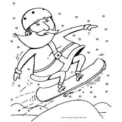 Dibujo para colorear: Snowboard (Transporte) #143832 - Dibujos para colorear