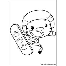 Dibujo para colorear: Snowboard (Transporte) #143886 - Dibujos para colorear
