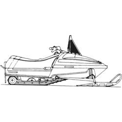Dibujo para colorear: Snowmobile / Skidoo (Transporte) #139612 - Dibujos para colorear
