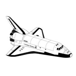 Dibujo para colorear: Spaceship (Transporte) #140300 - Dibujos para colorear