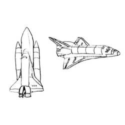 Dibujo para colorear: Spaceship (Transporte) #140307 - Dibujos para colorear