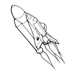Dibujo para colorear: Spaceship (Transporte) #140312 - Dibujos para colorear