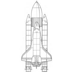Dibujo para colorear: Spaceship (Transporte) #140315 - Dibujos para colorear