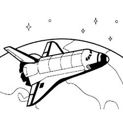 Dibujo para colorear: Spaceship (Transporte) #140452 - Dibujos para colorear