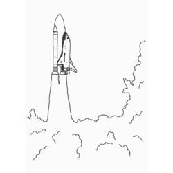 Dibujo para colorear: Spaceship (Transporte) #140455 - Dibujos para colorear