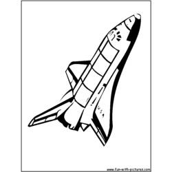 Dibujo para colorear: Spaceship (Transporte) #140465 - Dibujos para colorear
