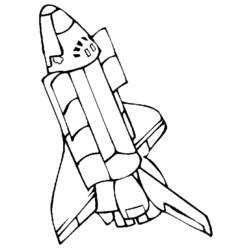 Dibujo para colorear: Spaceship (Transporte) #140474 - Dibujos para Colorear e Imprimir Gratis