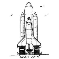 Dibujo para colorear: Spaceship (Transporte) #140482 - Dibujos para colorear
