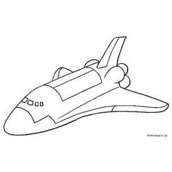 Dibujo para colorear: Spaceship (Transporte) #140501 - Dibujos para colorear