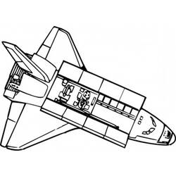 Dibujo para colorear: Spaceship (Transporte) #140522 - Dibujos para Colorear e Imprimir Gratis