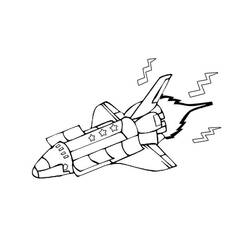 Dibujo para colorear: Spaceship (Transporte) #140524 - Dibujos para Colorear e Imprimir Gratis