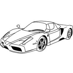 Dibujo para colorear: Sports car / Tuning (Transporte) #146919 - Dibujos para colorear