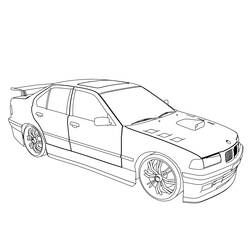 Dibujo para colorear: Sports car / Tuning (Transporte) #146946 - Dibujos para colorear