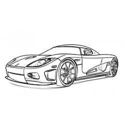 Dibujo para colorear: Sports car / Tuning (Transporte) #146950 - Dibujos para colorear