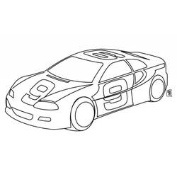 Dibujo para colorear: Sports car / Tuning (Transporte) #146972 - Dibujos para Colorear e Imprimir Gratis