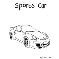 Dibujo para colorear: Sports car / Tuning (Transporte) #146982 - Dibujos para Colorear e Imprimir Gratis