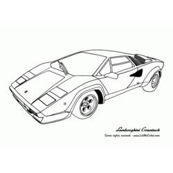 Dibujo para colorear: Sports car / Tuning (Transporte) #146983 - Dibujos para Colorear e Imprimir Gratis