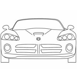 Dibujo para colorear: Sports car / Tuning (Transporte) #146984 - Dibujos para Colorear e Imprimir Gratis