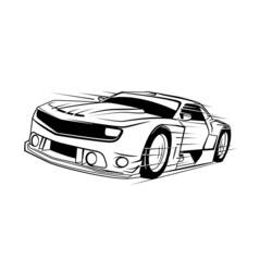 Dibujo para colorear: Sports car / Tuning (Transporte) #147002 - Dibujos para Colorear e Imprimir Gratis