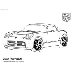 Dibujo para colorear: Sports car / Tuning (Transporte) #147005 - Dibujos para Colorear e Imprimir Gratis