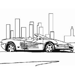 Dibujo para colorear: Sports car / Tuning (Transporte) #147048 - Dibujos para Colorear e Imprimir Gratis