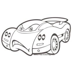 Dibujo para colorear: Sports car / Tuning (Transporte) #147049 - Dibujos para Colorear e Imprimir Gratis