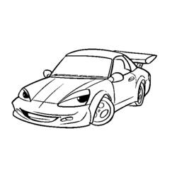 Dibujo para colorear: Sports car / Tuning (Transporte) #147051 - Dibujos para Colorear e Imprimir Gratis
