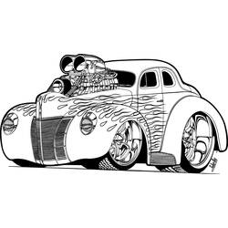 Dibujo para colorear: Sports car / Tuning (Transporte) #147072 - Dibujos para colorear